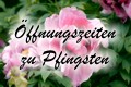 Thumb &Ouml;ffnungszeiten zu Pfingsten